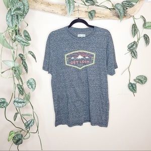 "Get Lost" Graphic Travel V Neck Tee